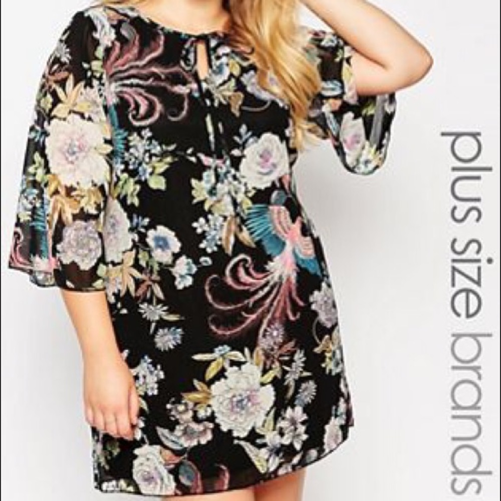 Asos Curve 70s tunic dress