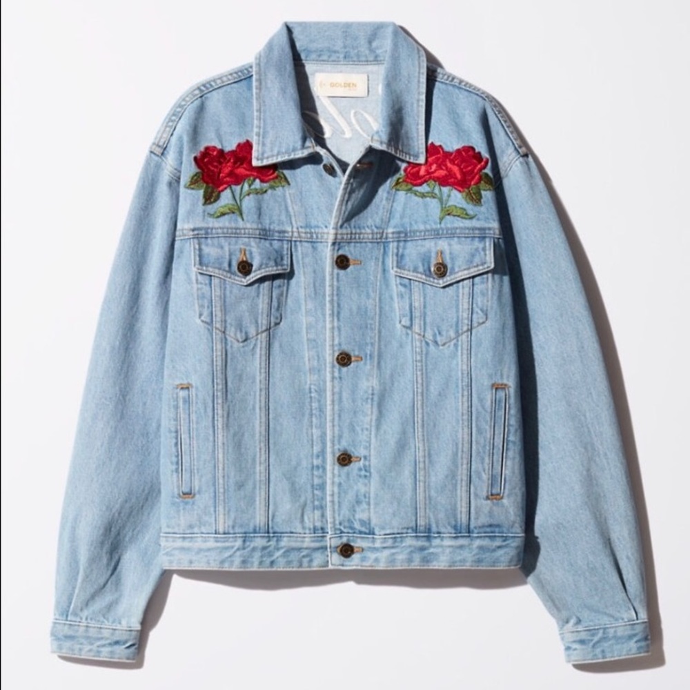 NWT Aritzia Embroidered TNA Yamashita Jean Jacket