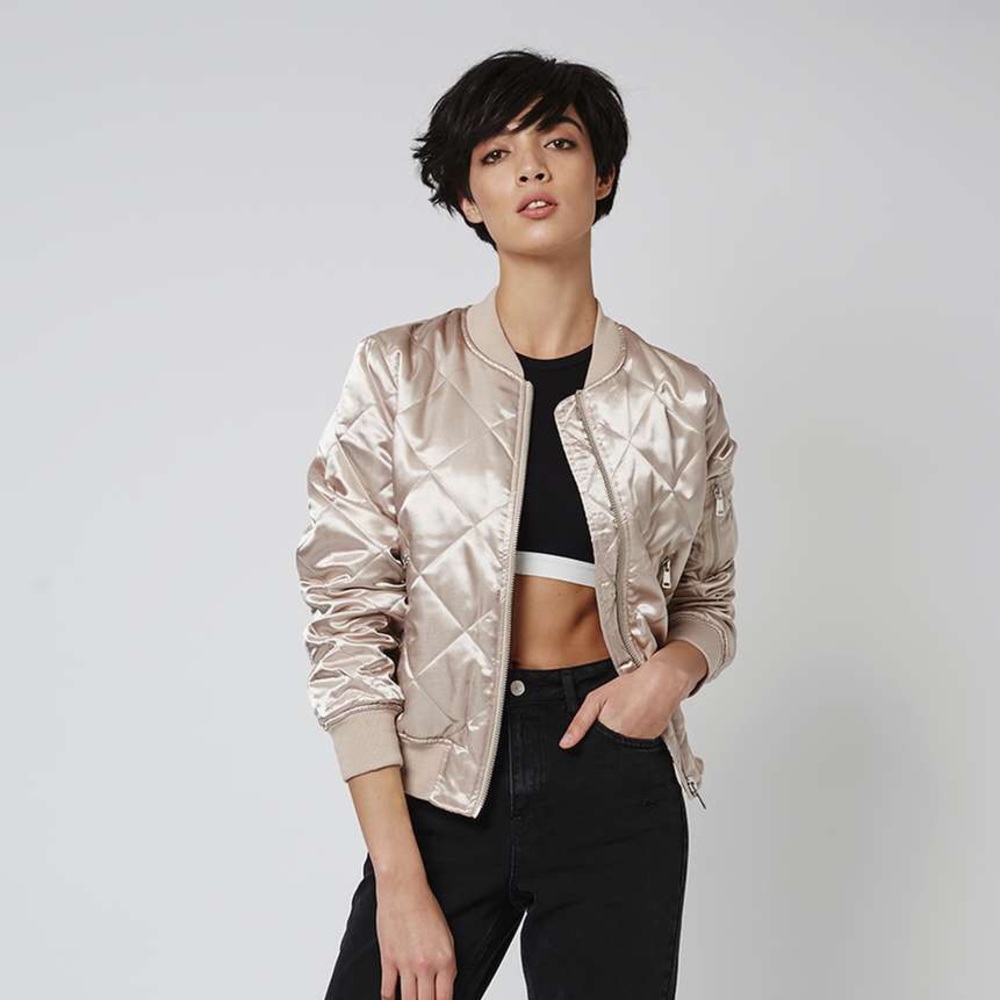 Topshop quilted bomber