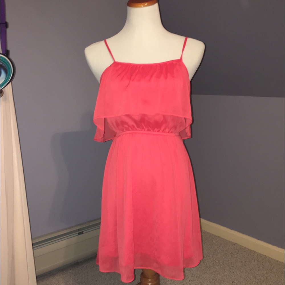 Pretty salmon-pink dress