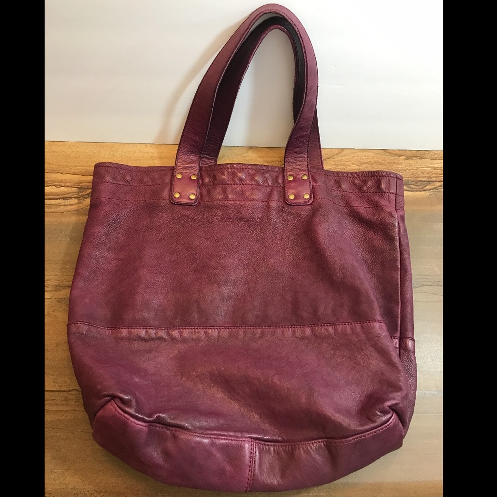 Cole Haan Burgundy Leather Tote