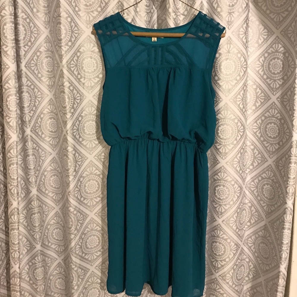 Blue sun dress