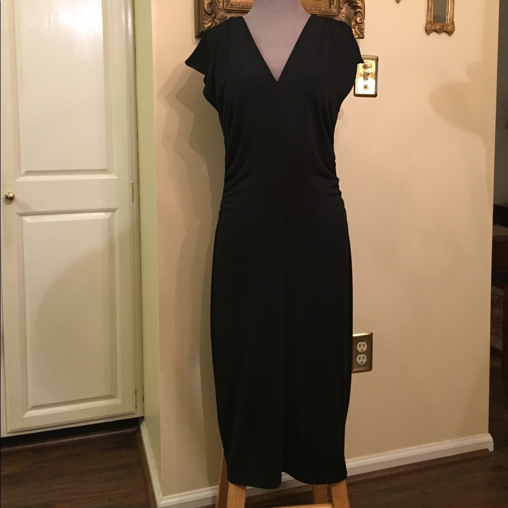 Talbots brand straight black dress