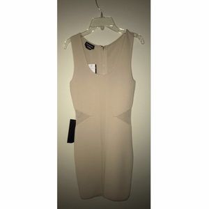 cream Bebe body-con dress