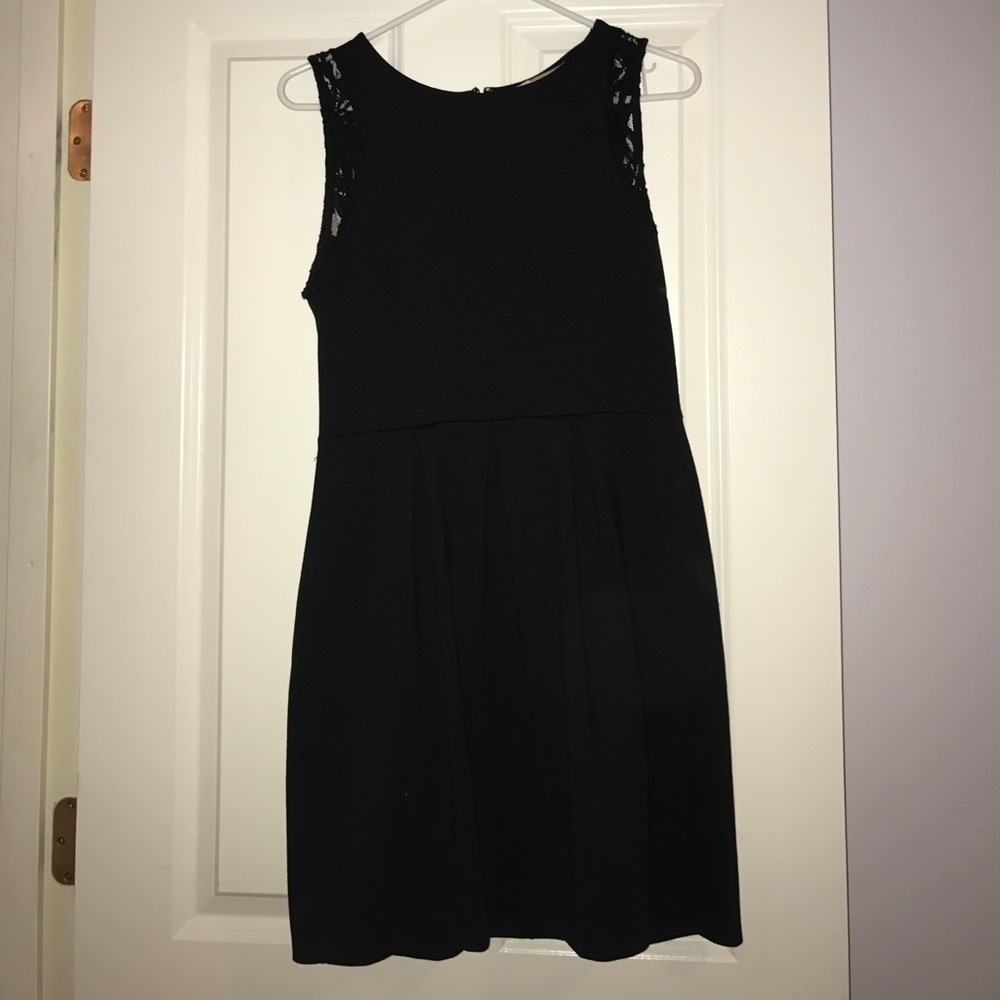 Forever 21 black flare mini dress