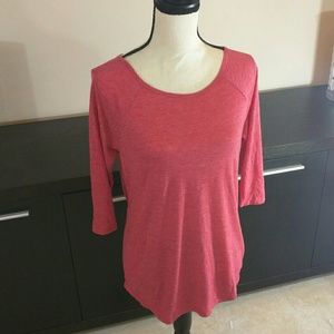 New Orange-red semi long sleeve gap Shirt