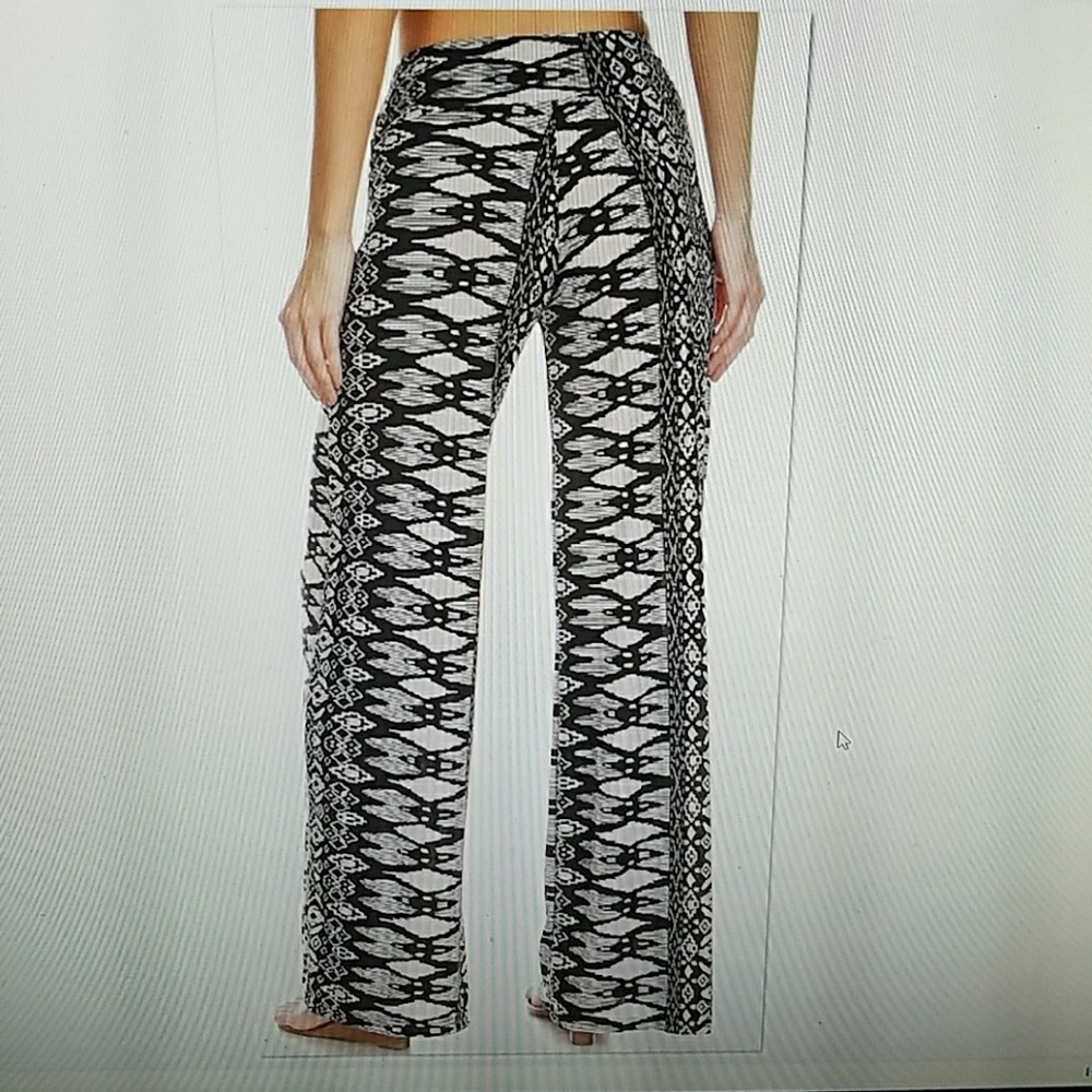 New Wide Leg black gray Palazzo dressy pants - Picture 4 of 6