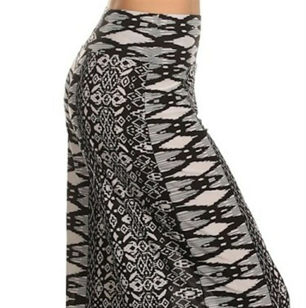 New Wide Leg black gray Palazzo dressy pants - Picture 5 of 6