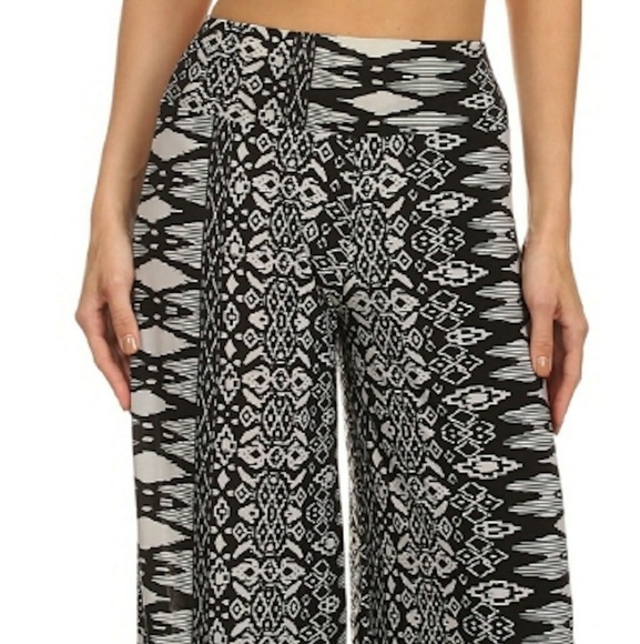 New Wide Leg black gray Palazzo dressy pants - Picture 2 of 6