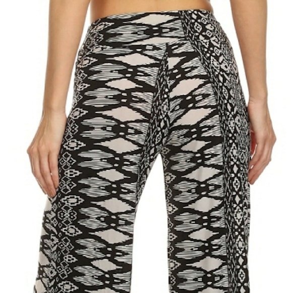 New Wide Leg black gray Palazzo dressy pants - Picture 3 of 6