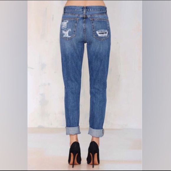 Distressed Boyfriend Jeans - Picture 4 of 8