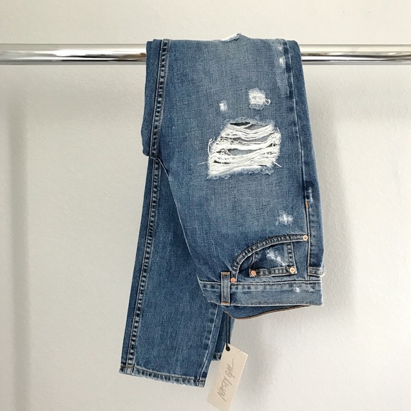 Distressed Boyfriend Jeans - Picture 8 of 8