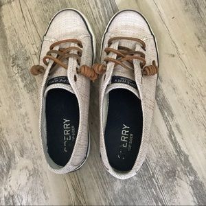 Khaki Sperrys