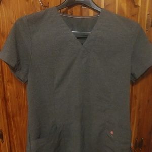 Heather grey smitten scrub set