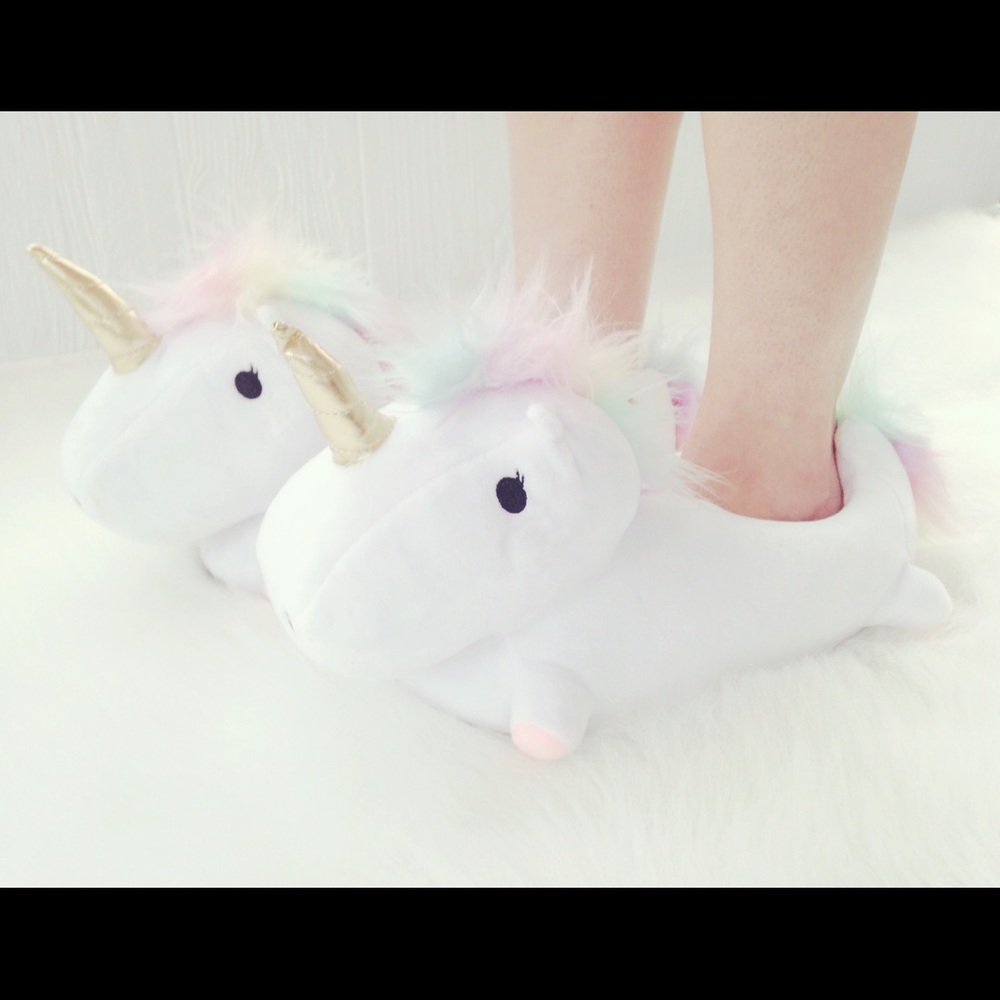 Light up unicorn slippers