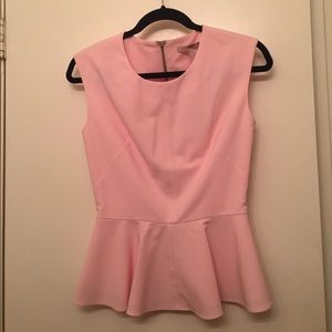 Forever 21 Peplum pink blouse