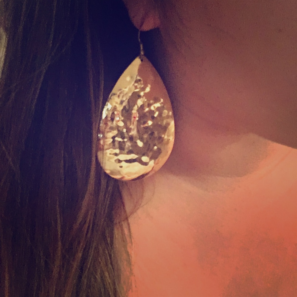 Gold plated earrings
