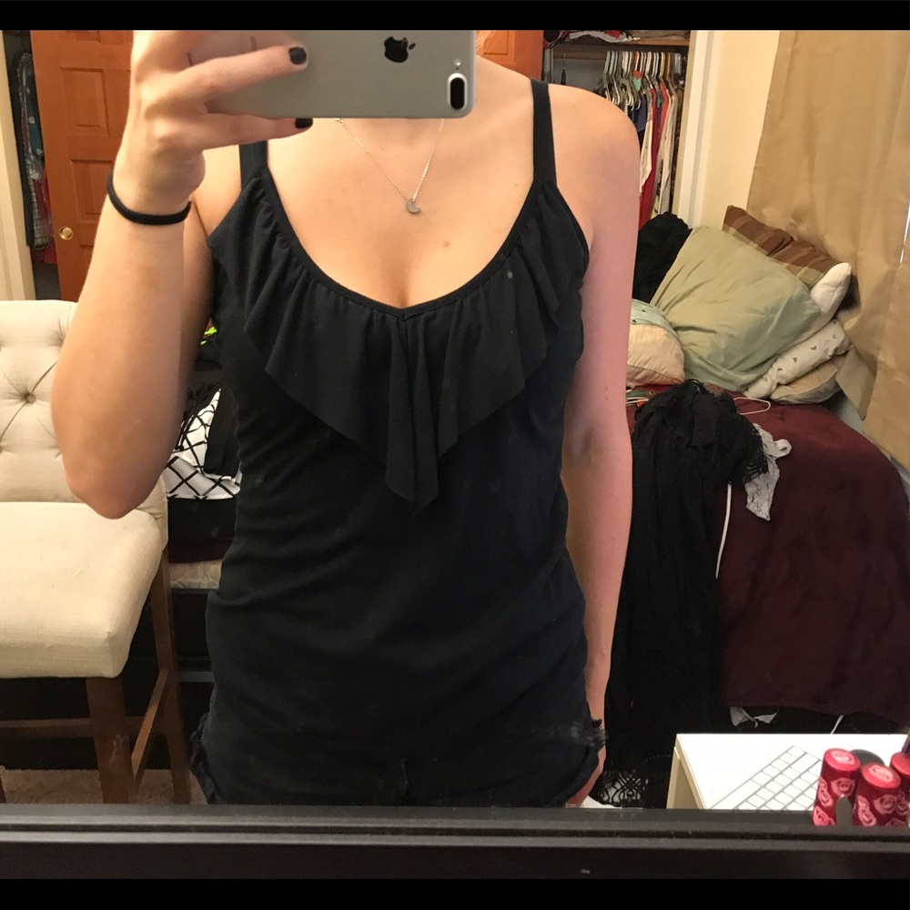 Black tank top