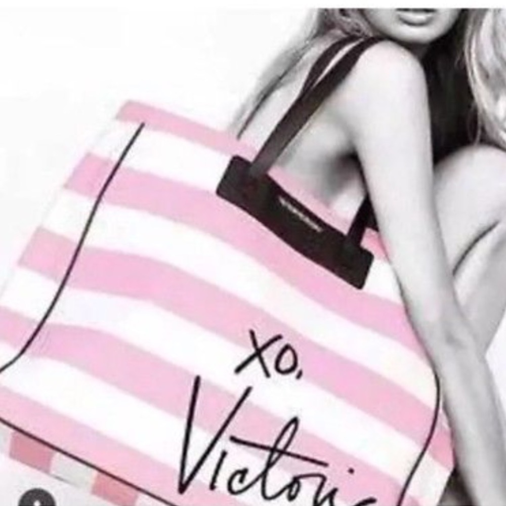 Victoria secret striped large bag
