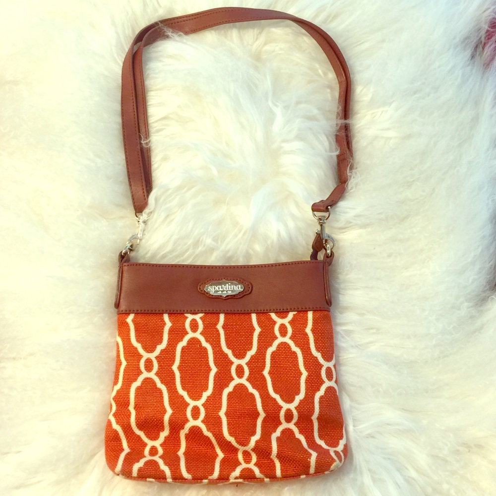 Spartina Crossbody purse Orange Pattern