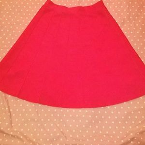 Red bebe mini skirt