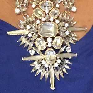 Large crystal necklace/earrings . All new items.