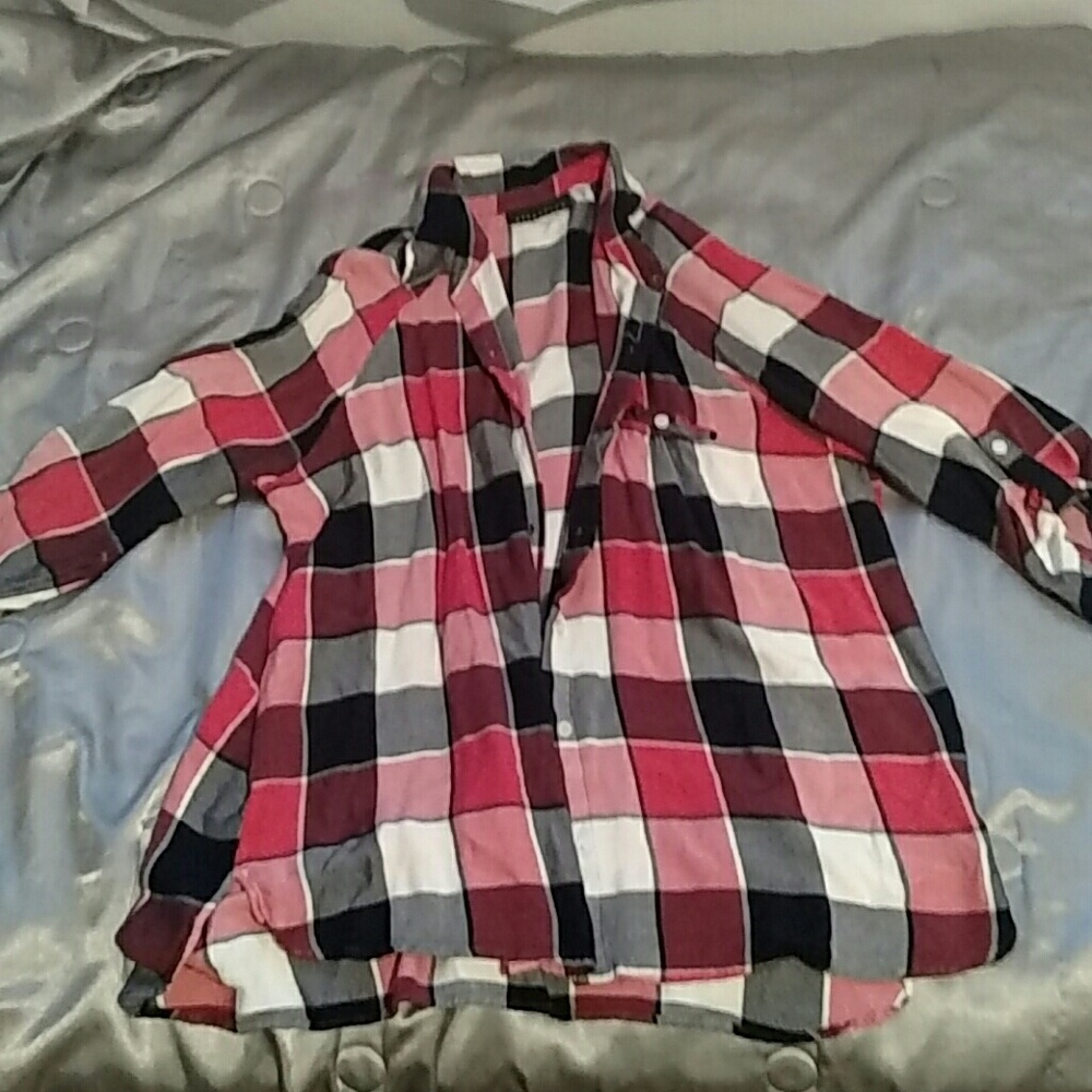 Oversized Pink Plaid