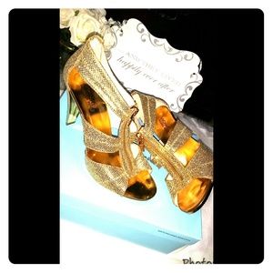 Sparkly Gold Michael Kors Heels
