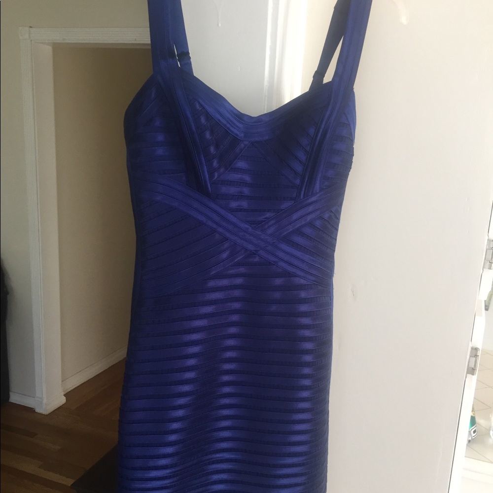 BCBG Max Azria midnight blue bandage dres