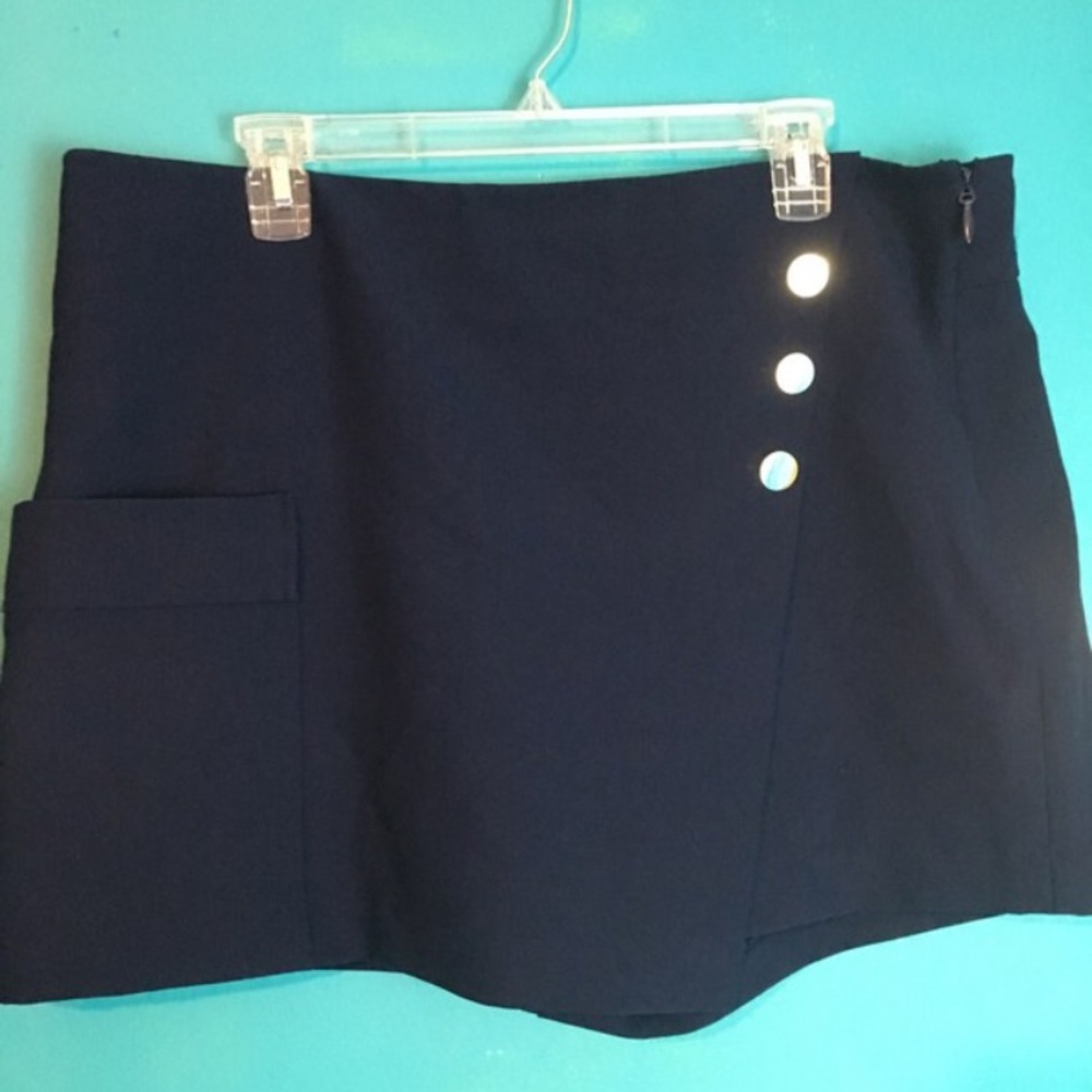 Navy Skort