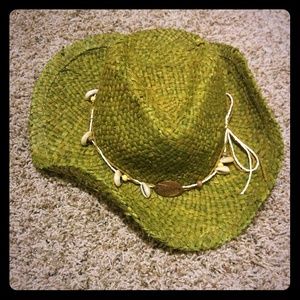 Panama Jack beach cowboy hat bikini bottom green