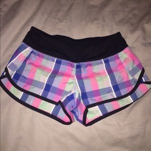 Plaid speed shorts