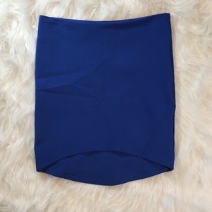 Devlin Cobalt High/Low Body-Con Skirt  Sz-SM NWOT