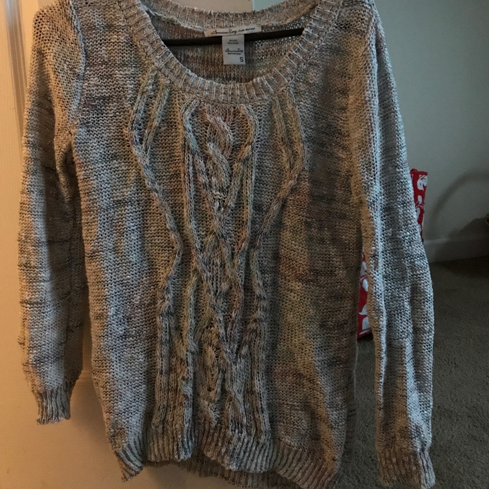 American rag multi colored sweater