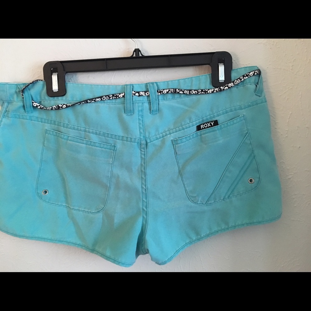 rOXY swim trunks or just light shorts Tiffany blue