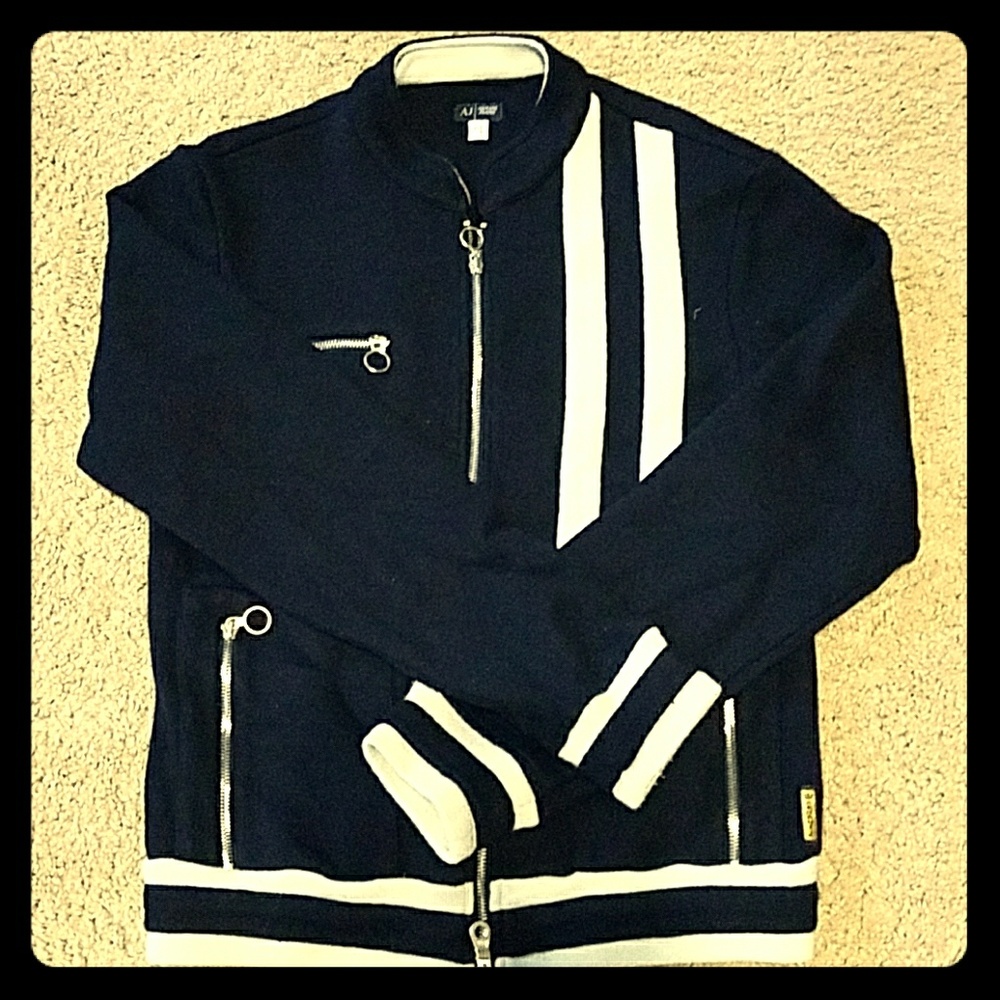 Armani Jeans Navy/Gray Sweater