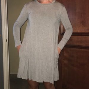 NWOT LONG SLEEVE PIKO DRESS