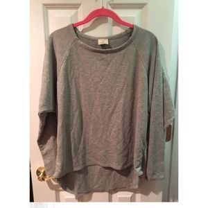 OVER SIZED CROSS CUT OUT SWEATER / SWEATSHIRT
