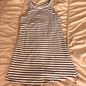 Black and White Stripped Shift Dress