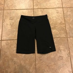 Black athletic shorts