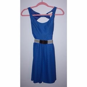 Royal Blue Cutout Dress