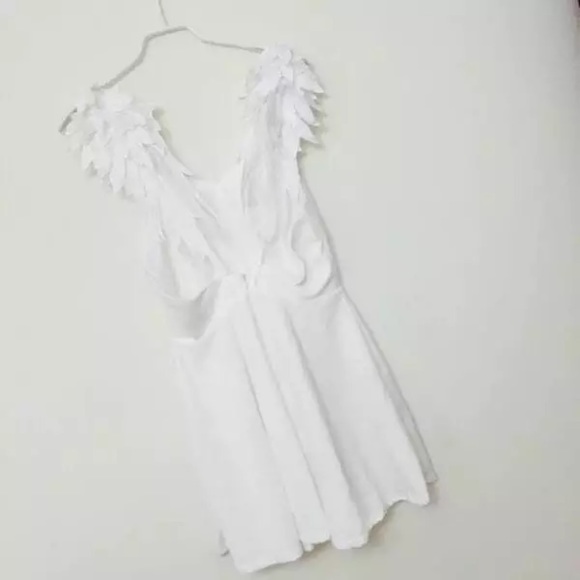 White Angel Wing Mini Dress - Picture 8 of 8