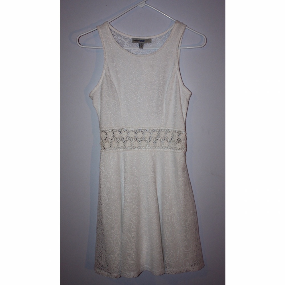 Beautiful White Lace Mini Dress