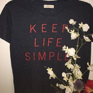 keep life simple graphic tee