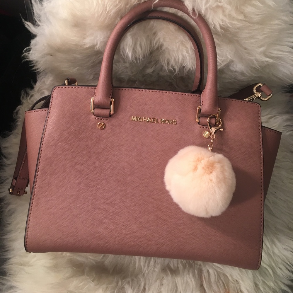 Dusty Rose MK Selma Medium Satchel