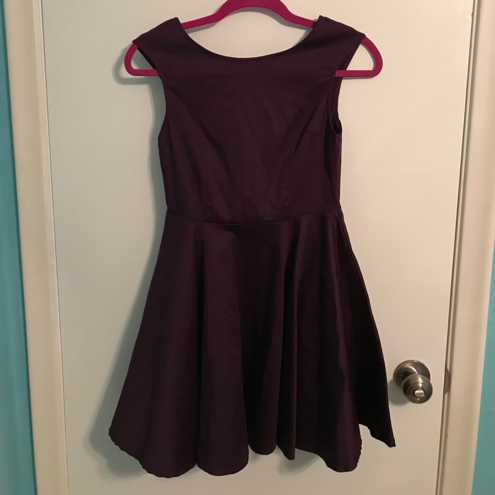 Tobi • Plum Skater Skirt Dress