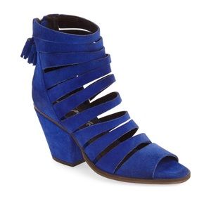 Free People Cayman Blue Heel Bootie