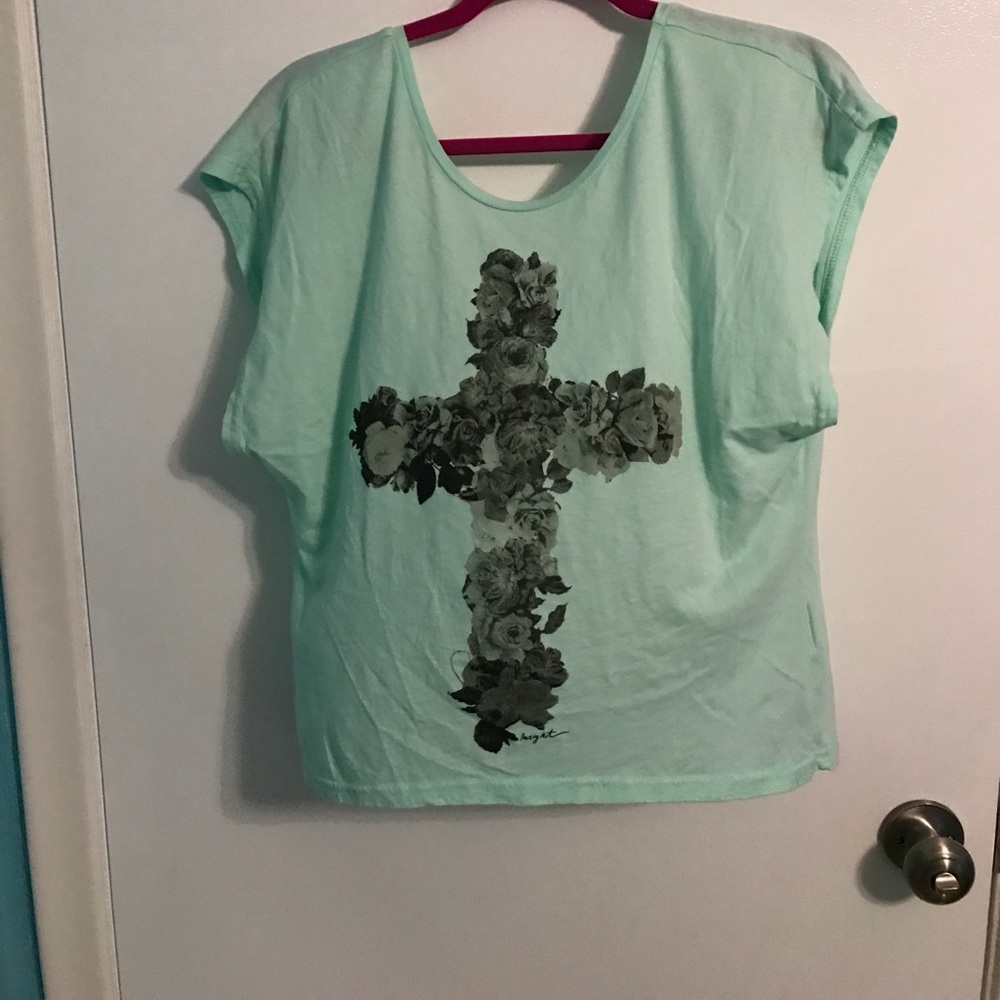 Insight • Teal Cross Tee