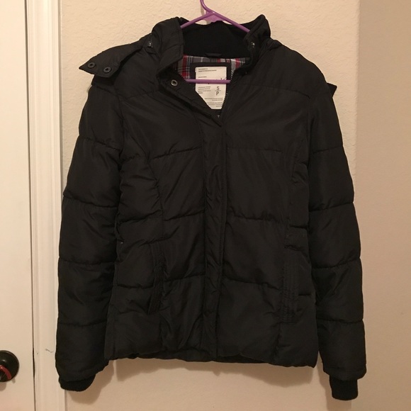 Aeropostale | Jackets & Coats | Black Aeropostale Puffer With Removable ...