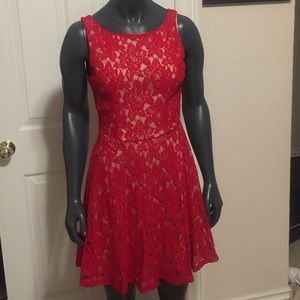 PRICED TO SELL-Red Lace Dress